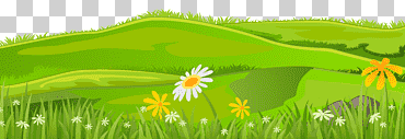 Ilustración de colinas, césped, cubierta de hierba, hoja, paisaje, fondo de pantalla de la computadora png