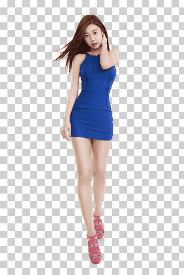 mujer en azul Ilustración de mini vestido, día de la niña de Corea del Sur kcon k-pop ídolo pop coreano, mujer niña, azul, gente, chicas png
