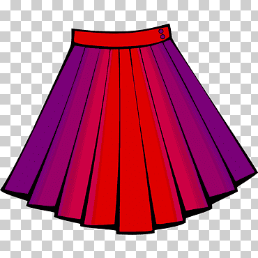 Ilustración de falda plisada roja y púrpura, ropa de falda caniche, falda corta, diverso, púrpura, Violeta png