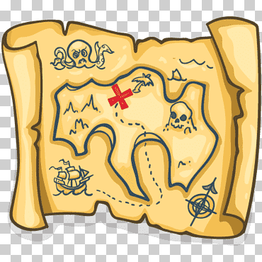 mapa del tesoro marrón y gris, mapa del tesoro de los sims 4, mapa pirata, comida, material, mapa png